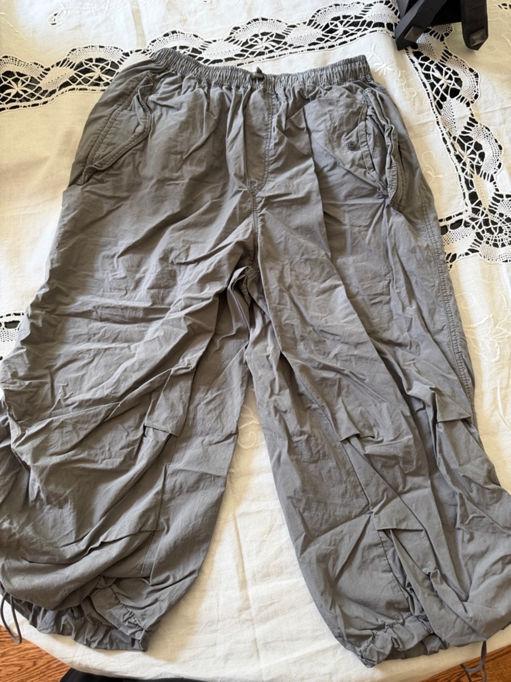 BoysGray Lightweight Drawstring Cargo Pants